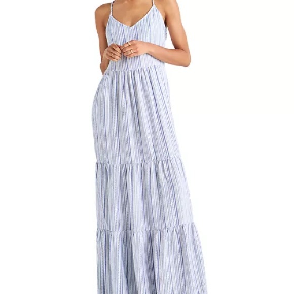Splendid Dresses & Skirts - Splendid Blue and White Striped Maxi Dress